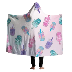 Boba Tea Hooded Blanket