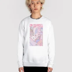 Cherry Blossom Rain Sweatshirt -Deals Mode Raft Store CherryBlossomRainhoodiewhtfullsize a02a97eb 0131 42b8 9d16 f92de16b445a