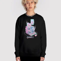 Commodore 666 Sweatshirt -Deals Mode Raft Store Comoddore666 sweat blk fullsize