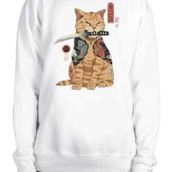 Feline Shogun Sweatshirt -Deals Mode Raft Store FelineShogun Sweat wht