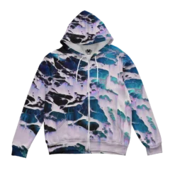 Fractal Land Zip Up Hoodie