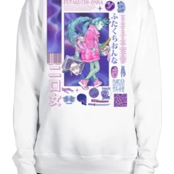 Futakuchi Sweatshirt -Deals Mode Raft Store FutakuchiwhiteSweatshirtMan product mockup