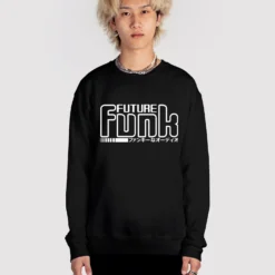 Future Funk Sweatshirt -Deals Mode Raft Store FutureFunk swweat Blk fullsize