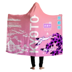 Kyoto Koi Hooded Blanket