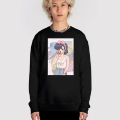 Late 80s Sweatshirt -Deals Mode Raft Store Late80s sweat blk fullsize