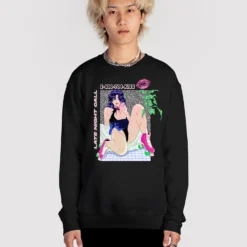 Late Night Call Sweatshirt -Deals Mode Raft Store LateNightCallSweatBLKfullsize