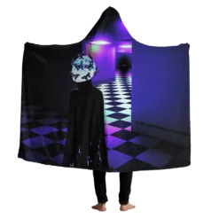 Layers Beneath Hooded Blanket