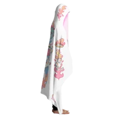 Nekomata Hooded Blanket -Deals Mode Raft Store NekomataWHTHoodedBlanket3