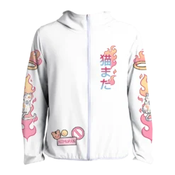 Nekomata Windbreaker -Deals Mode Raft Store NekomataWHTWindbreaker 1