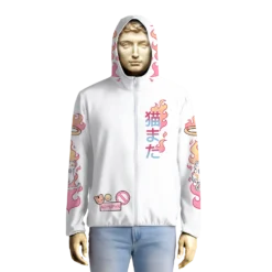 Nekomata Windbreaker -Deals Mode Raft Store NekomataWHTWindbreaker 2