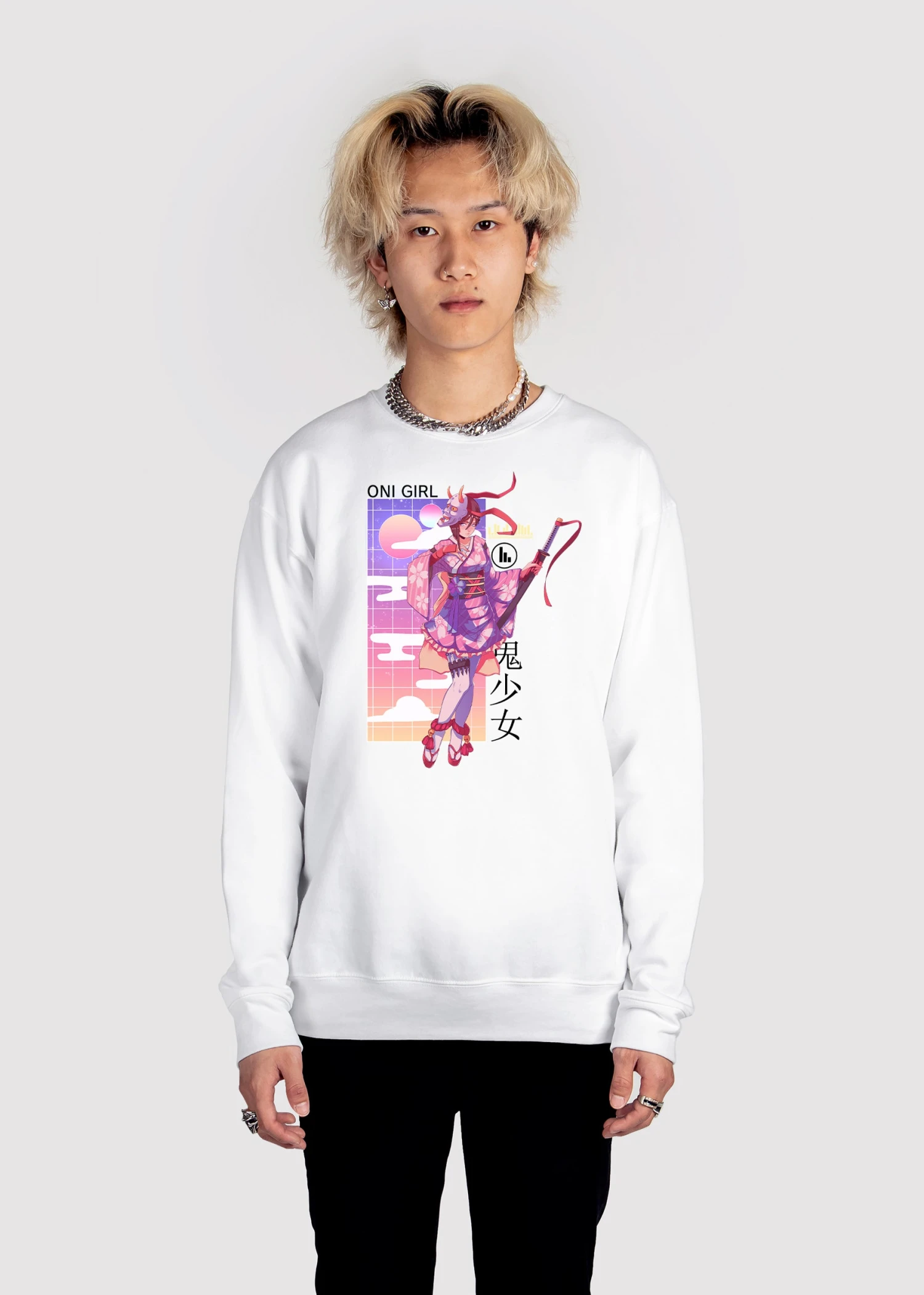 Oni Girl Sweatshirt 3 Oni Girl Sweatshirt - Image 3