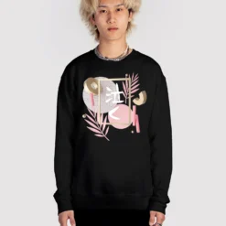 Opulence Sweatshirt -Deals Mode Raft Store Opulence sweat blk fullsize