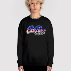Outrun Sweatshirt 7 Outrun Sweatshirt -Deals Mode Raft Store Outrun sweat blk fullsize
