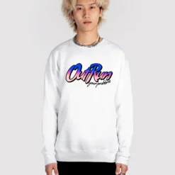 Outrun Sweatshirt 6 Outrun Sweatshirt -Deals Mode Raft Store Outrun sweat wht fullsize