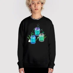 Pop Plants Sweatshirt -Deals Mode Raft Store PopPlants sweat blk fullsize