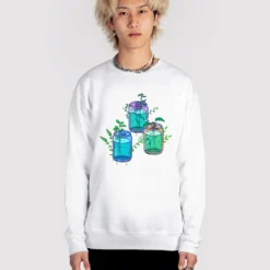 Pop Plants Sweatshirt -Deals Mode Raft Store PopPlants sweat wht fullsize