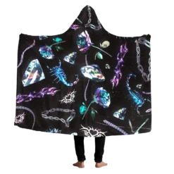 Chrome Sting Hooded Blanket
