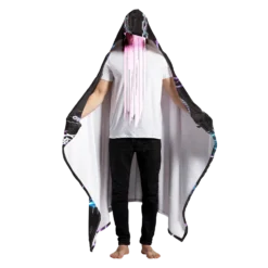 Chrome Sting Hooded Blanket -Deals Mode Raft Store ShimmeringHorizonHoodedBlanketfront