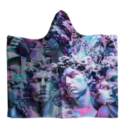 Summum Hooded Blanket -Deals Mode Raft Store SummumglitchedHoodedBlanket