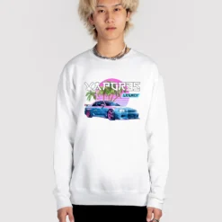 Legacy Racer Sweatshirt -Deals Mode Raft Store Vapor95LegacySweatshirtWHTfullsize