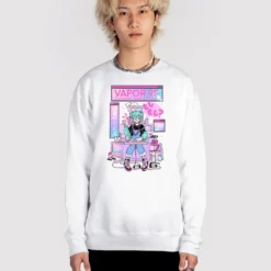 Vapor95 Repair Service Sweatshirt -Deals Mode Raft Store Vapor95RepairService sweat wht fullsize