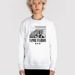 Vaporfashion Sweatshirt -Deals Mode Raft Store Vaporfashionsweatwhtfullsize
