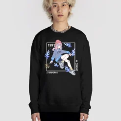 Feel The Heat Sweatshirt -Deals Mode Raft Store blueflames sweatshirt blk fullsize 689f2434 b232 4c62 923c 9af7f2566c14