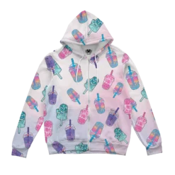 Boba Tea Zip Up Hoodie