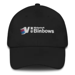 Binbows Hat -Deals Mode Raft Store classic dad hat black front 63e2d9388bd0c