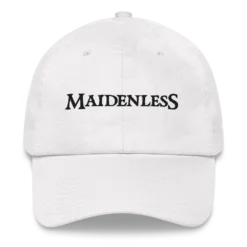 Maidenless Hat -Deals Mode Raft Store classic dad hat white front 63e2d8eaec1d1