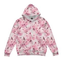 In Bloom Zip Up Hoodie