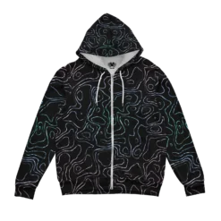 Liquid Topography Zip Up Hoodie