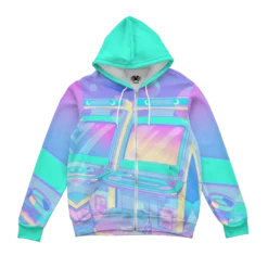 Neo Geo Mania Zip Up Hoodie