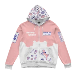 Shiba Quest Zip Up Hoodie