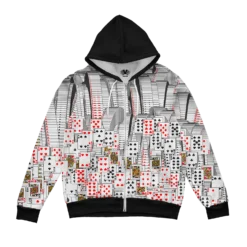 Victory Glitch Zip Up Hoodie