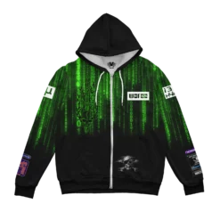 Warez Net Zip Up Hoodie